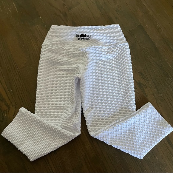 Croco Skin™ Cropped Leggings White - Booty By Brabants - Picture 5 of 5